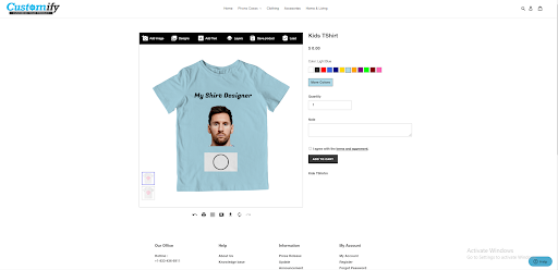 T-Shirt Designer Screenshot