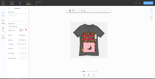 T-Shirt Designer Screenshot